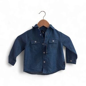 Ben Sherman -18 months Kids Denim Blue Button-Down Shirt